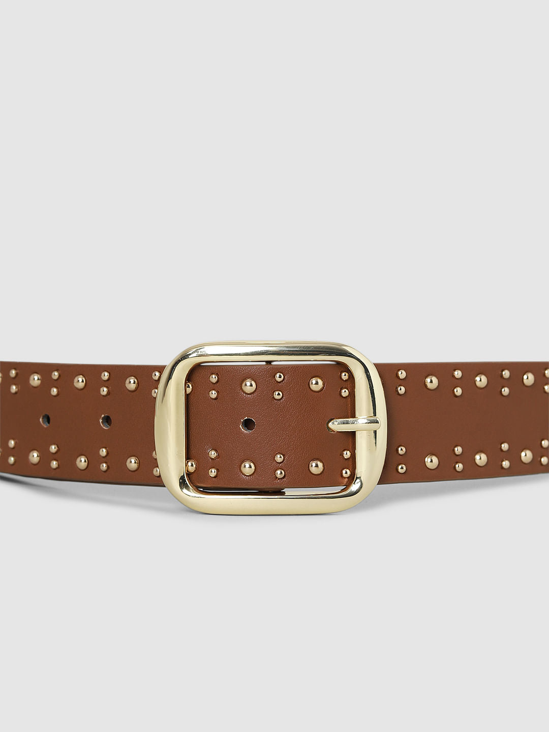 Brown Studded Belt