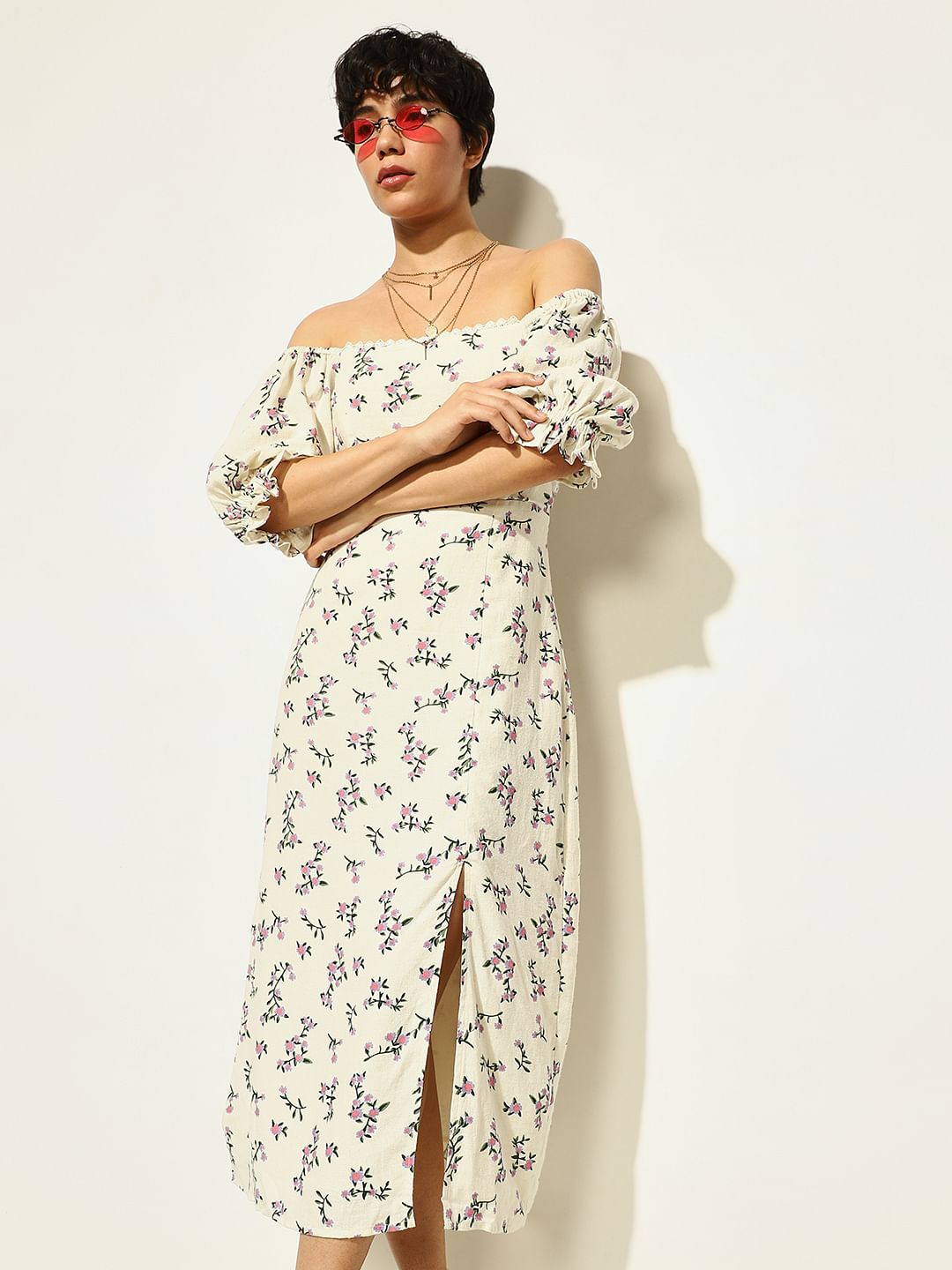 midi black floral dress Black Floral Lace Midi Dress