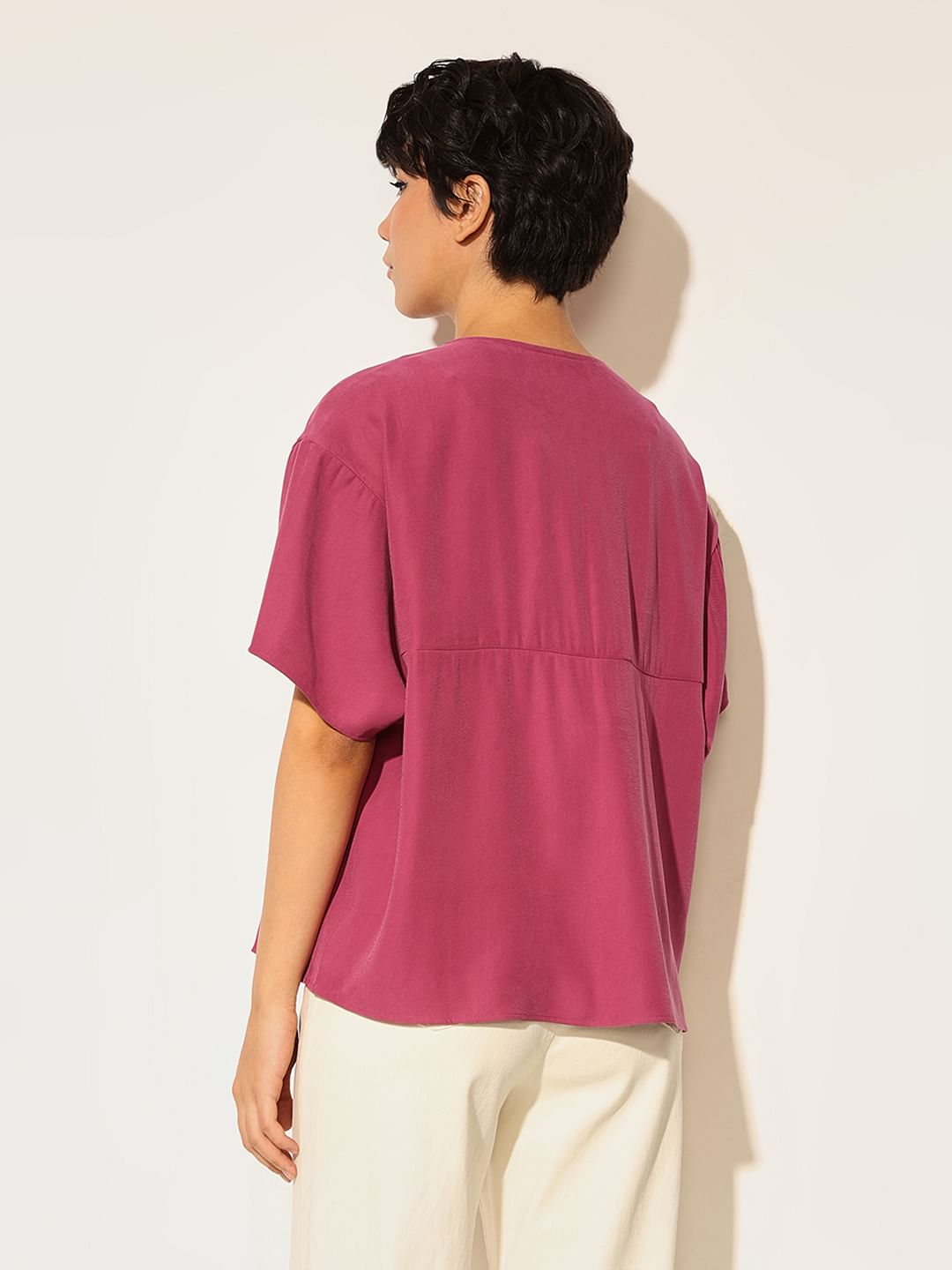 Maroon Regular Fit Shirt