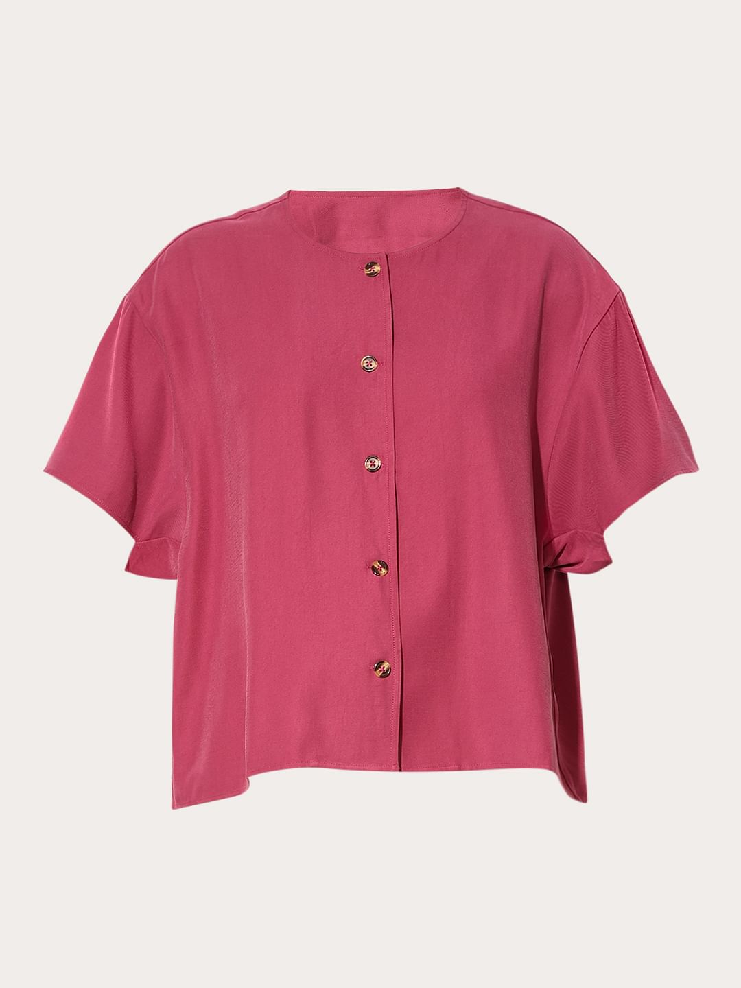 Maroon Regular Fit Shirt