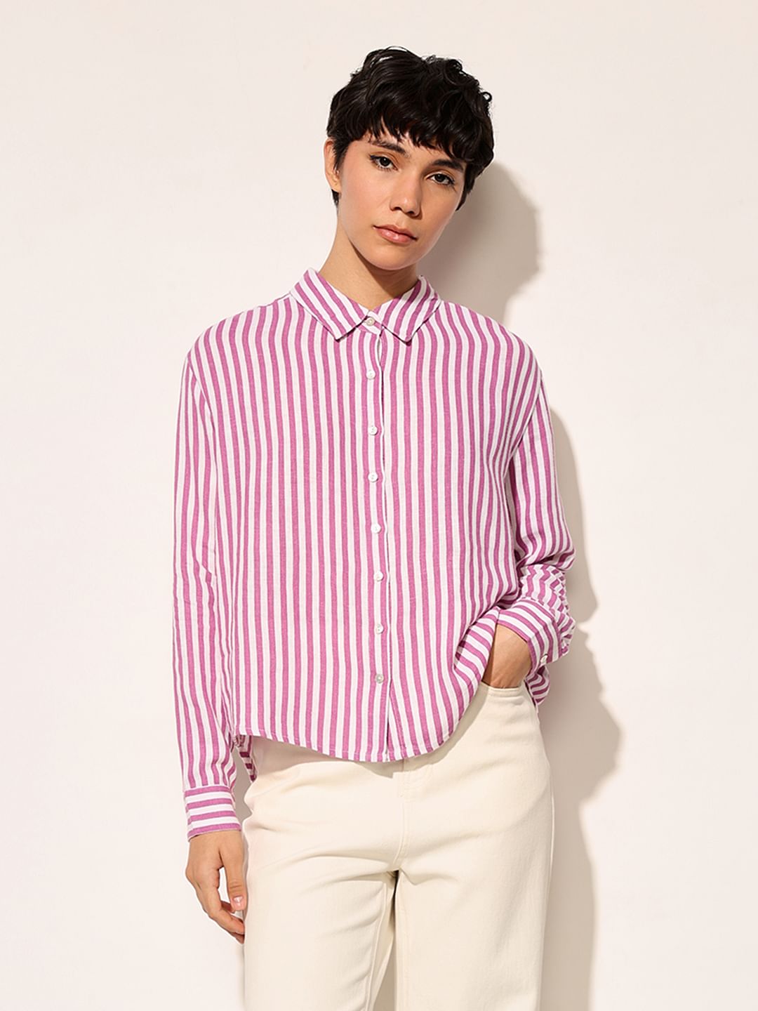 White Striped Shirt