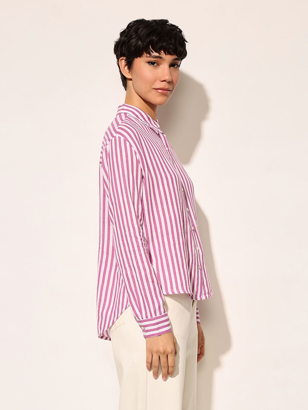 White Striped Shirt