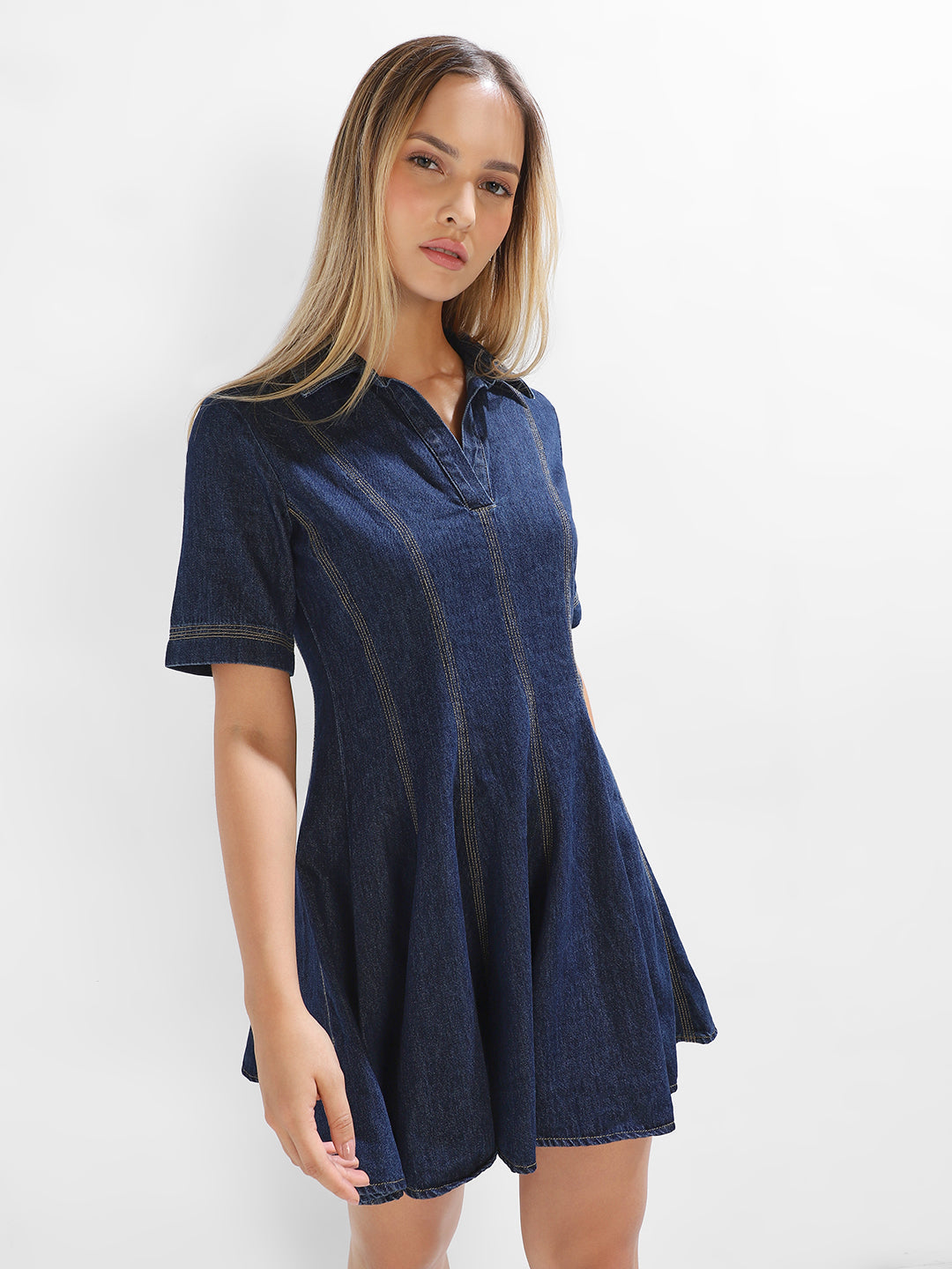 Dark Blue Denim Dress