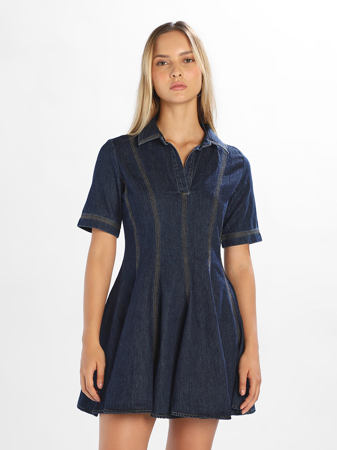 Dark Blue Denim Dress