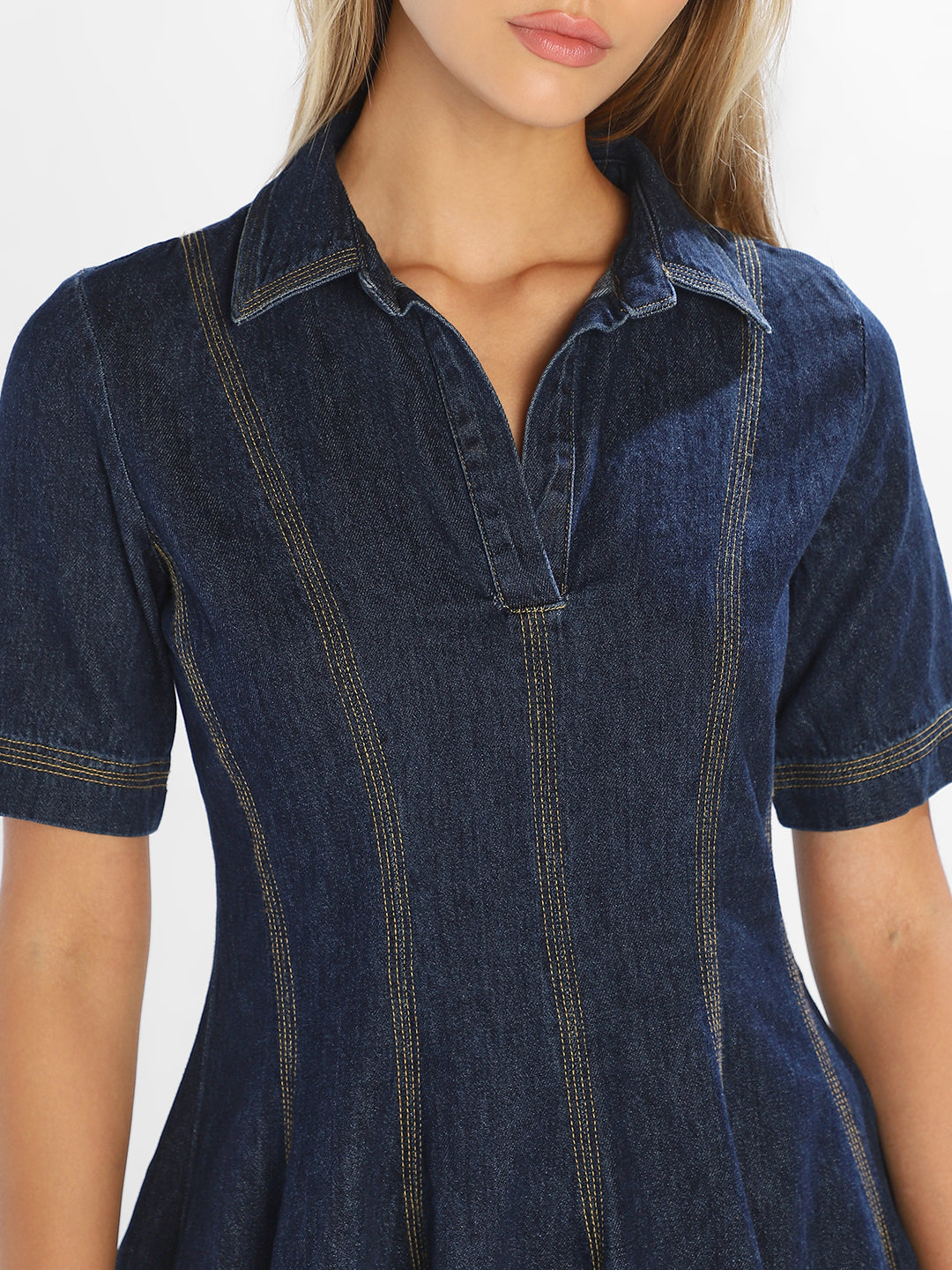 Dark Blue Denim Dress