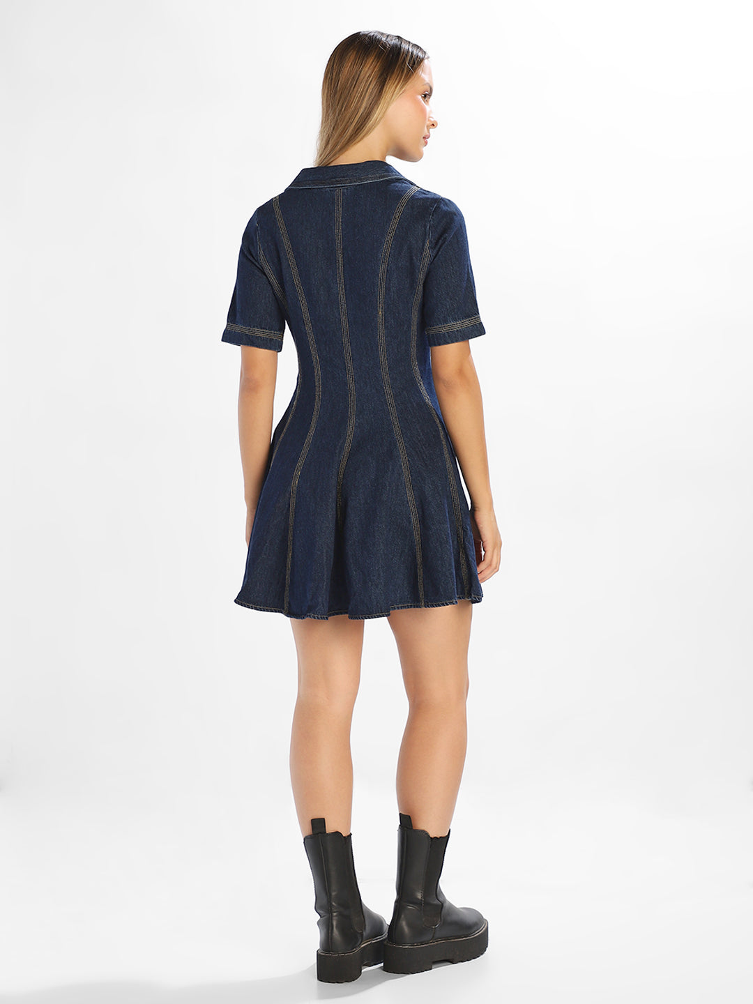 Dark Blue Denim Dress