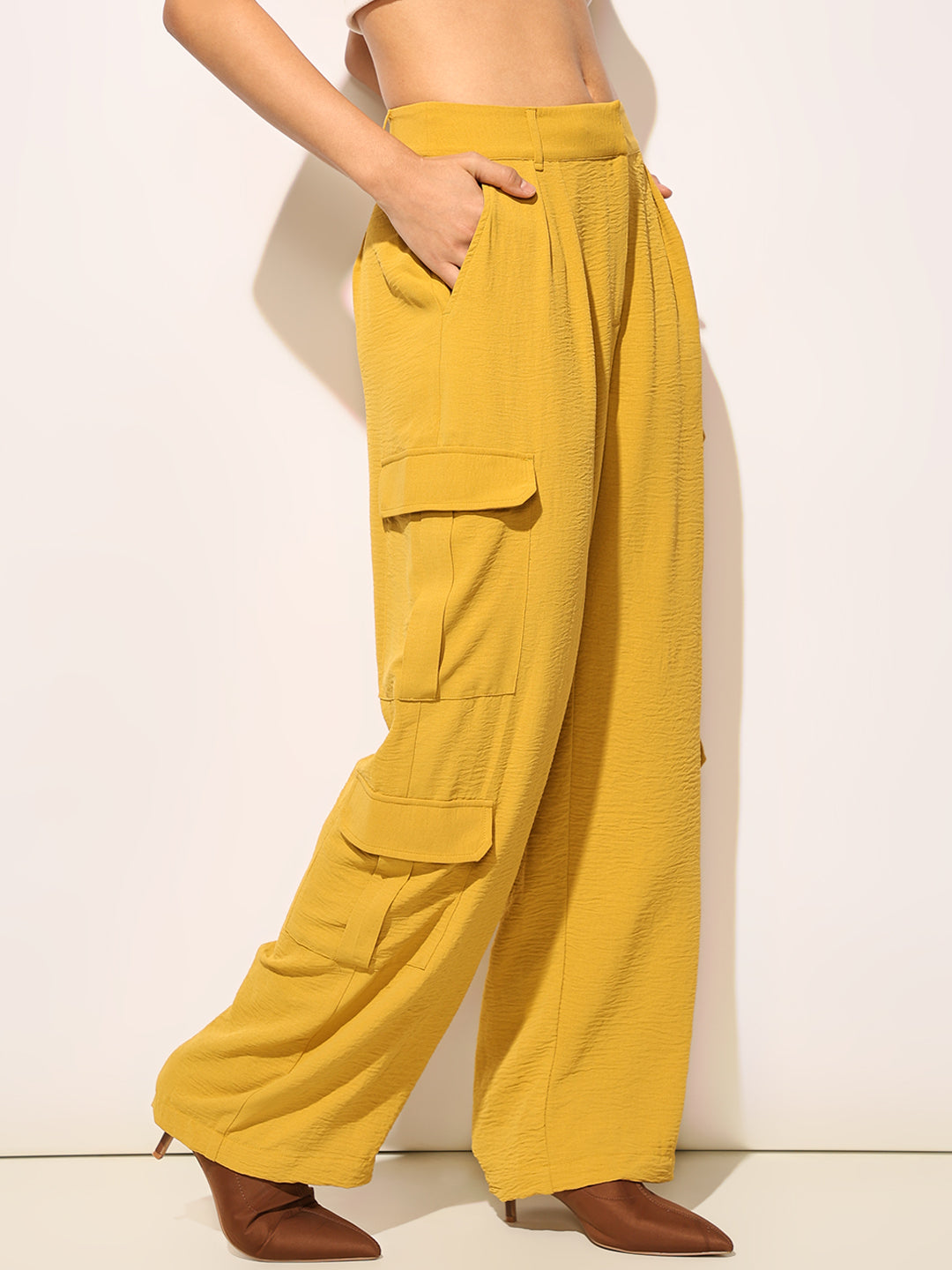 Mustard Shirt & Pants Co-ord Set