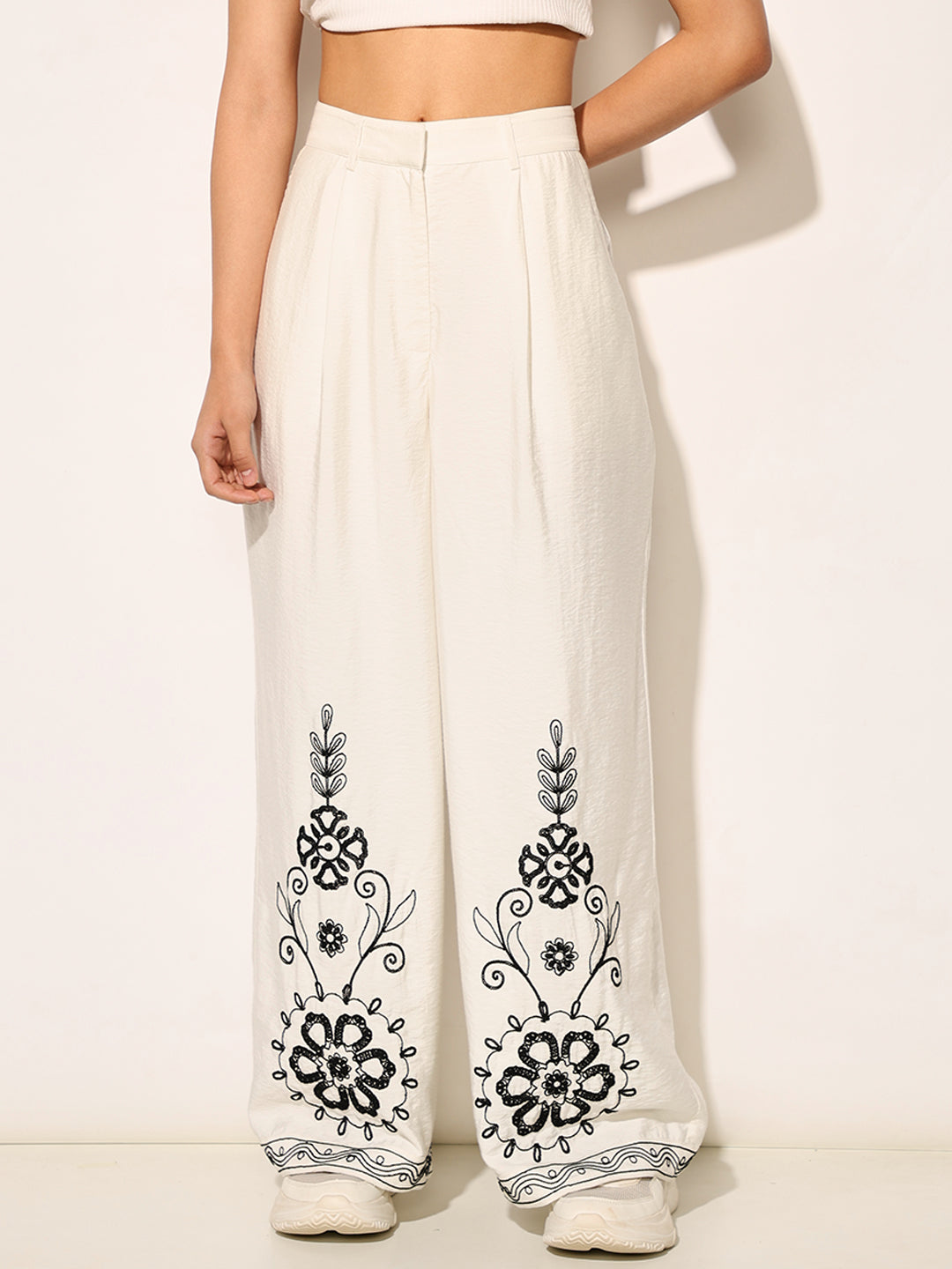 Embroidered Shirt & Pants Co-ord Set