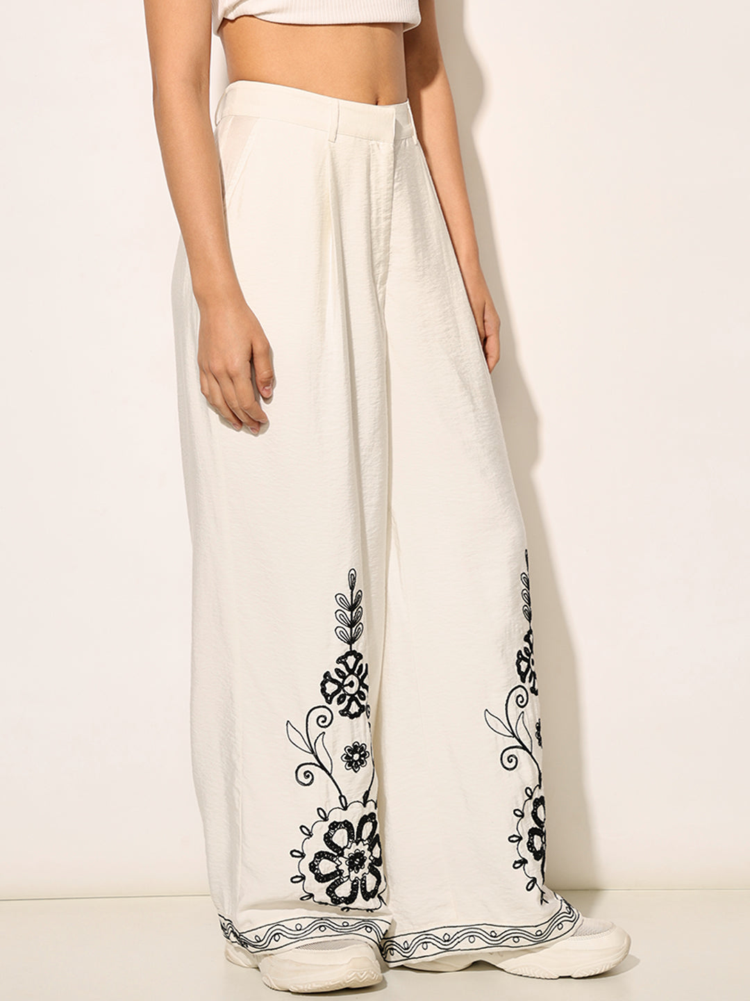 Embroidered Shirt & Pants Co-ord Set