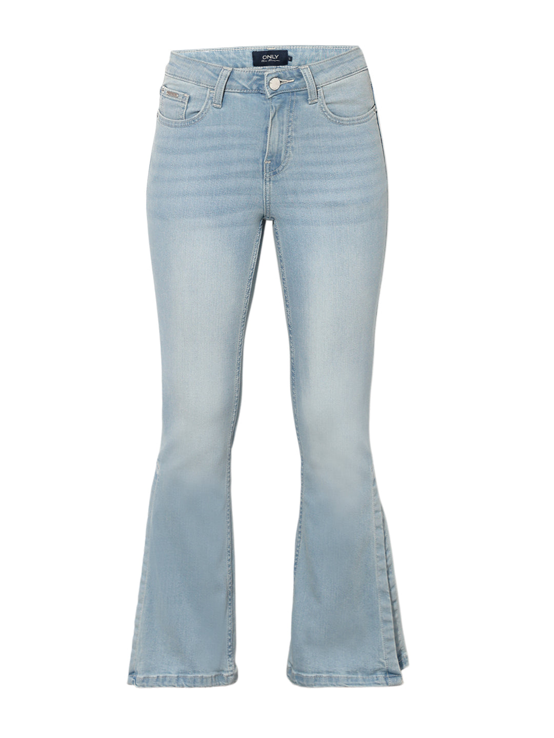 Light Blue High Rise Flared Jeans