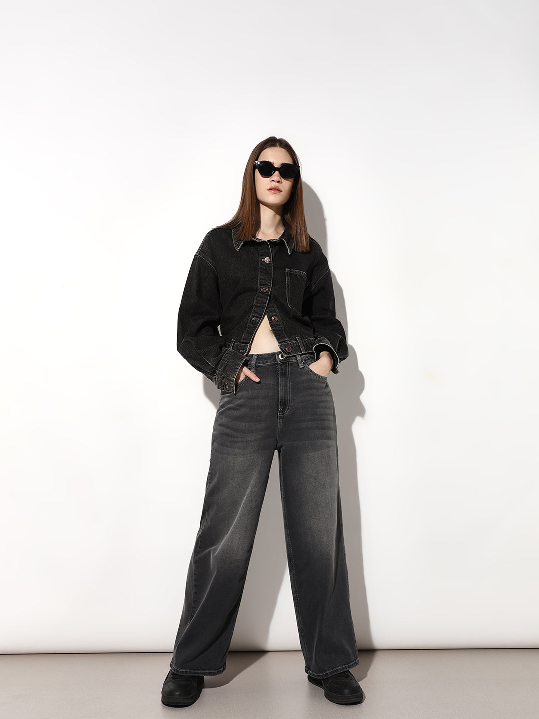 Black Wide Leg Jeans
