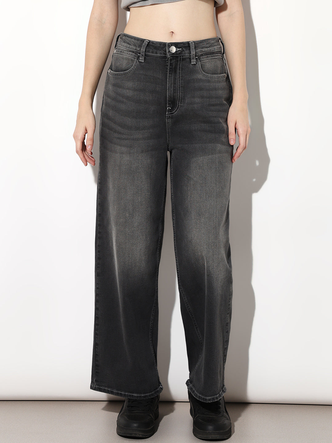 Black Wide Leg Jeans