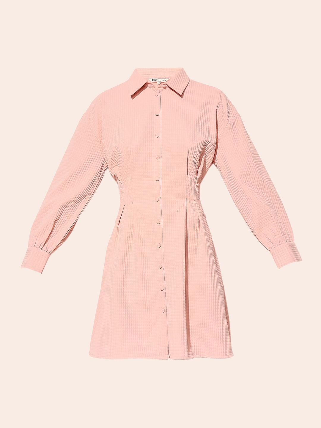Pink Shirt Dress