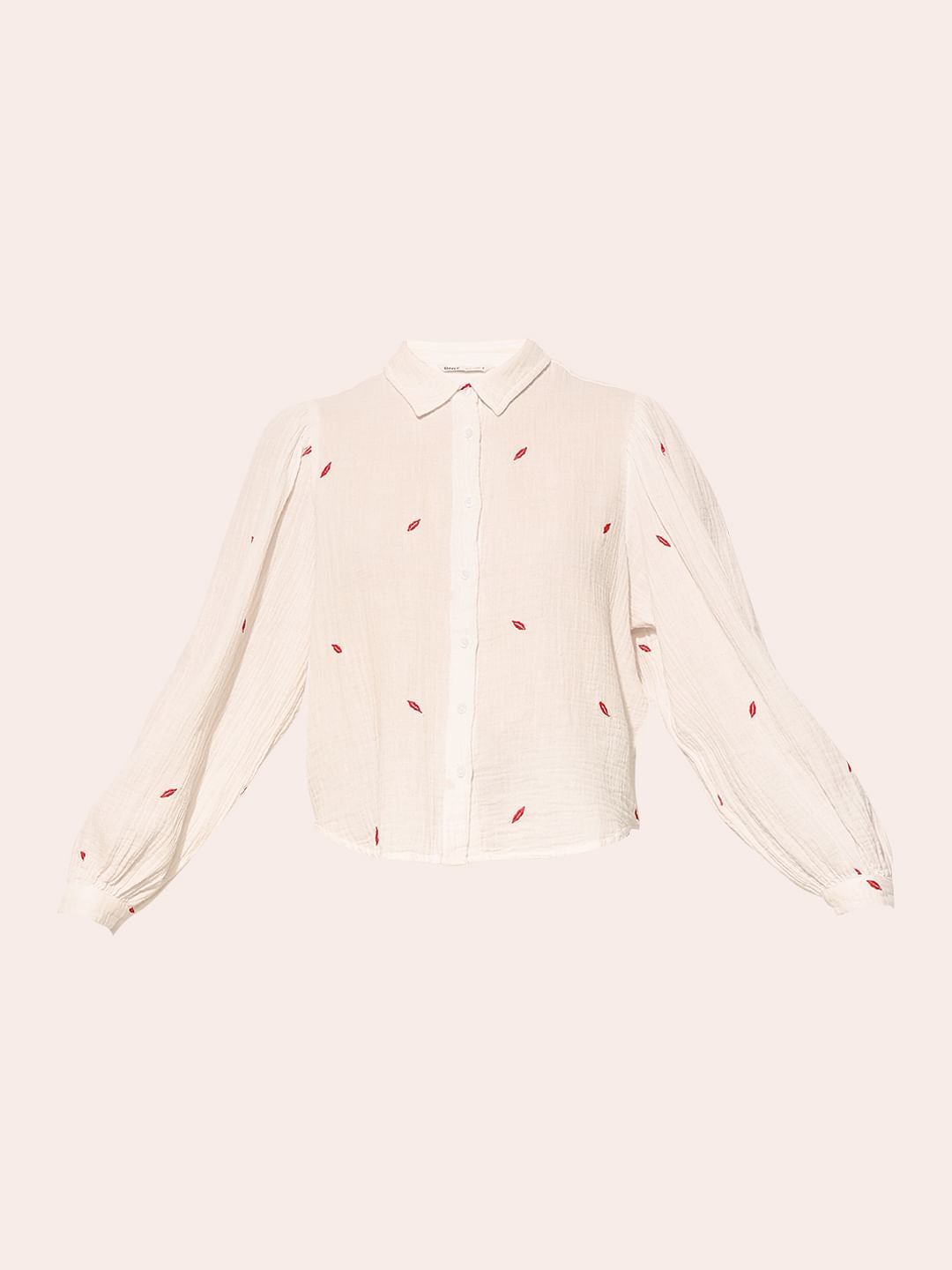 White Embroidered Shirt