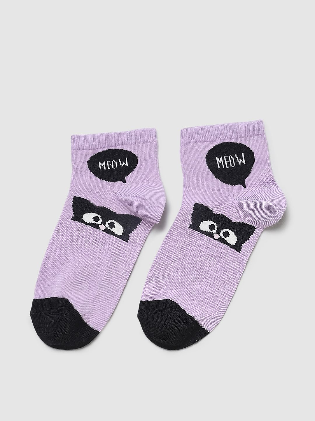 Pack Of 3 Printed Ankle Length Socks