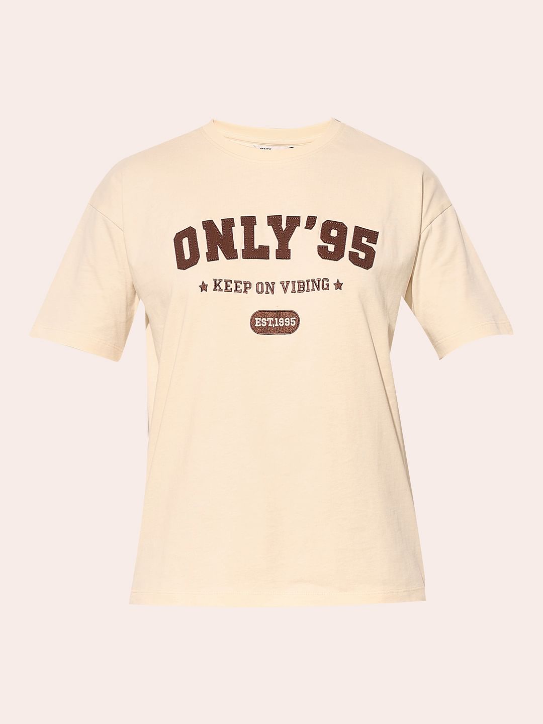 White Printed Cotton T-Shirt