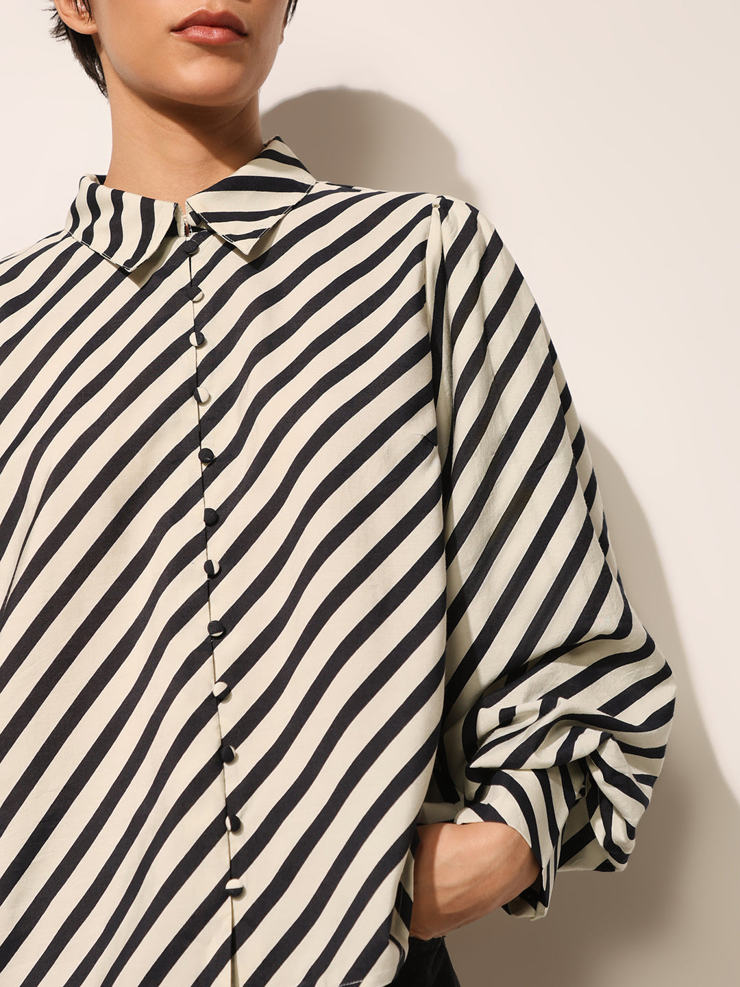 Black & White Printed Shirt