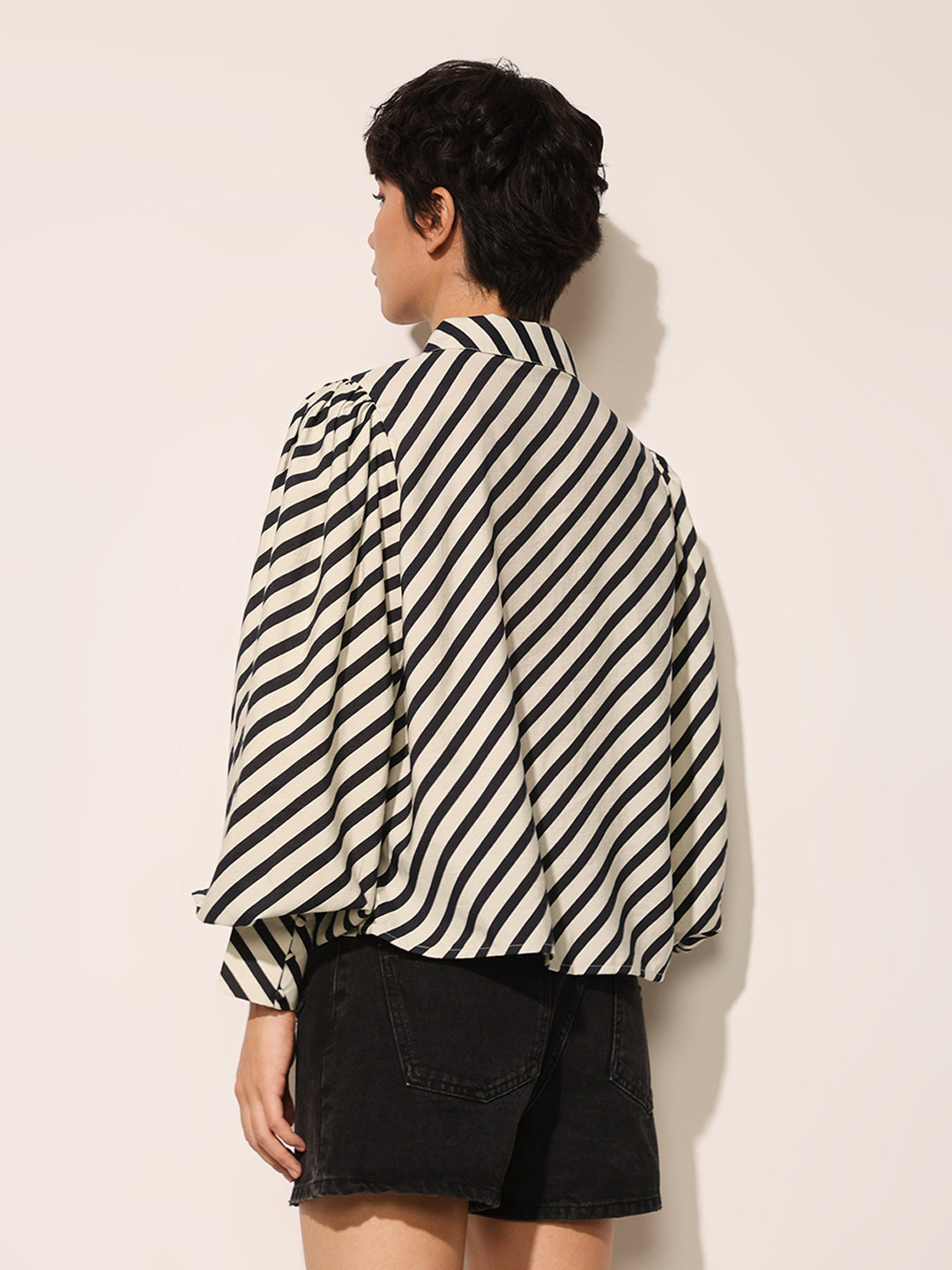 Black & White Printed Shirt