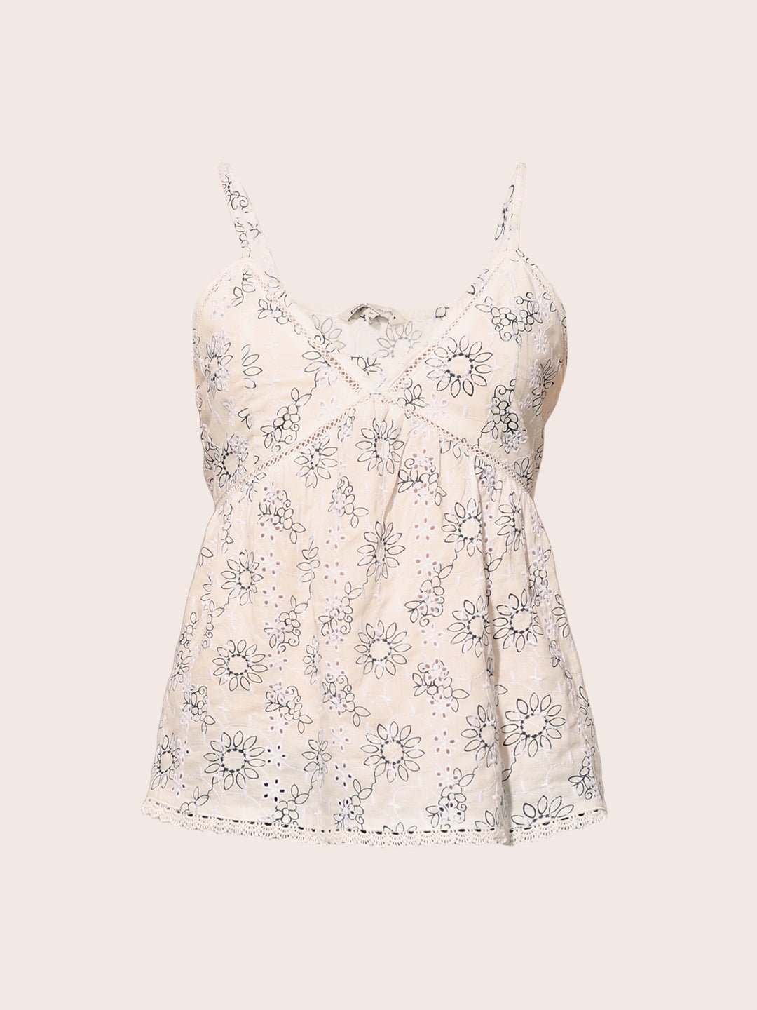 Off-White Printed Strappy Top