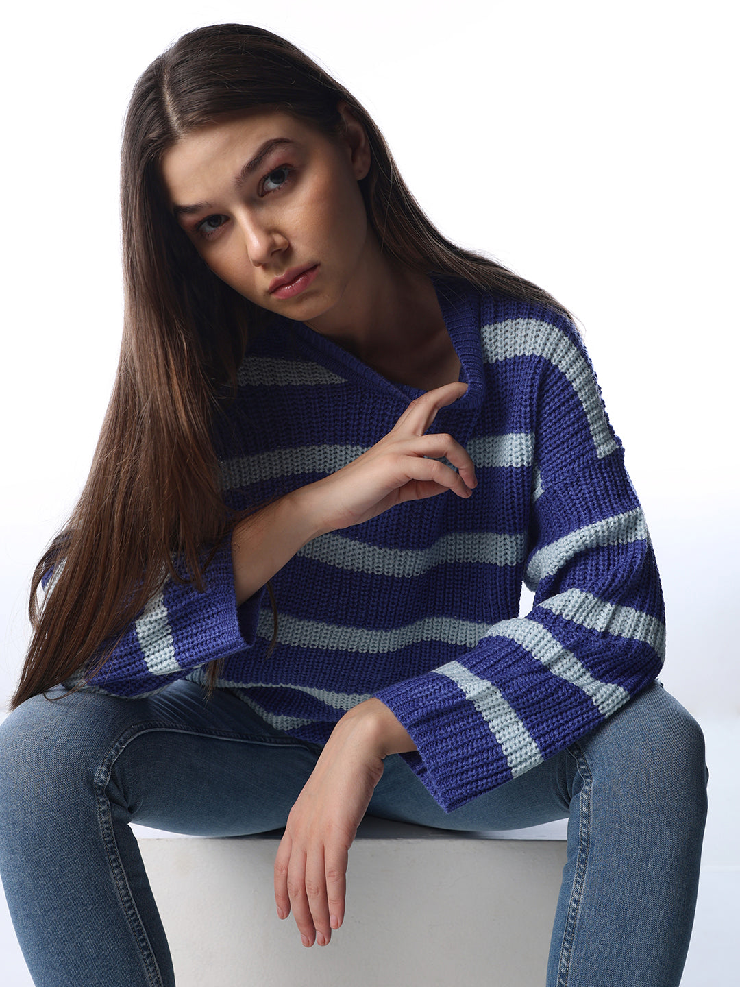 Rainbow striped pullover (colors may vary per piece) main image 0