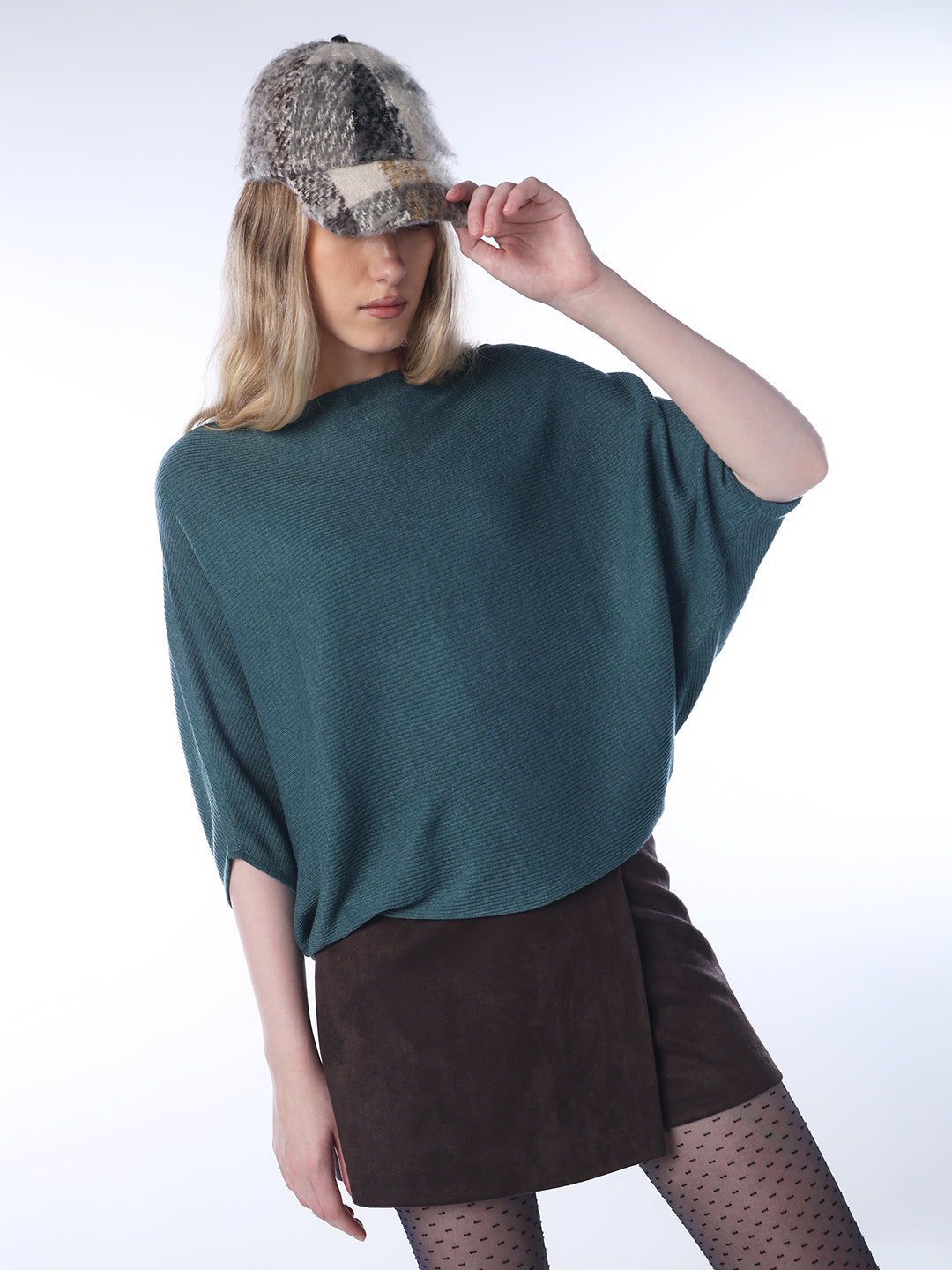 Bat sleeve Oversized Pullover - Dark Blue