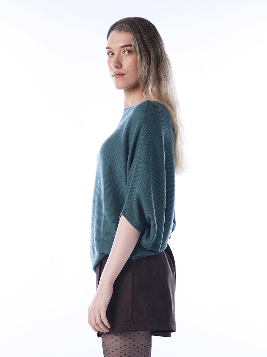 Bat sleeve Oversized Pullover - Dark Blue