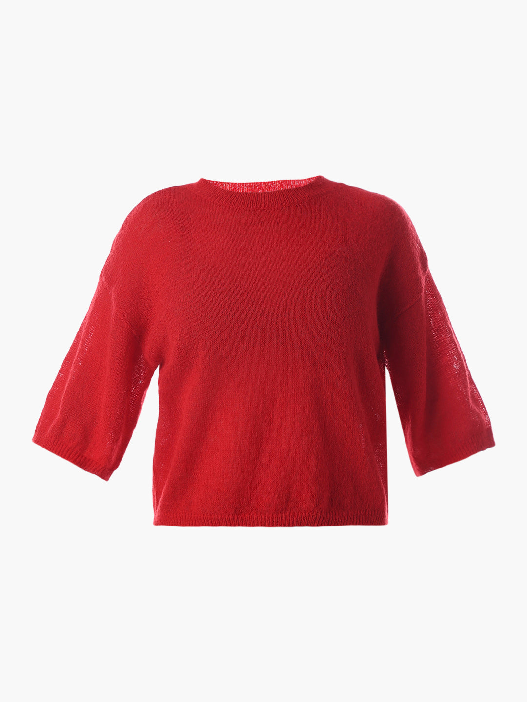 Red Drop Shoulder Pullover