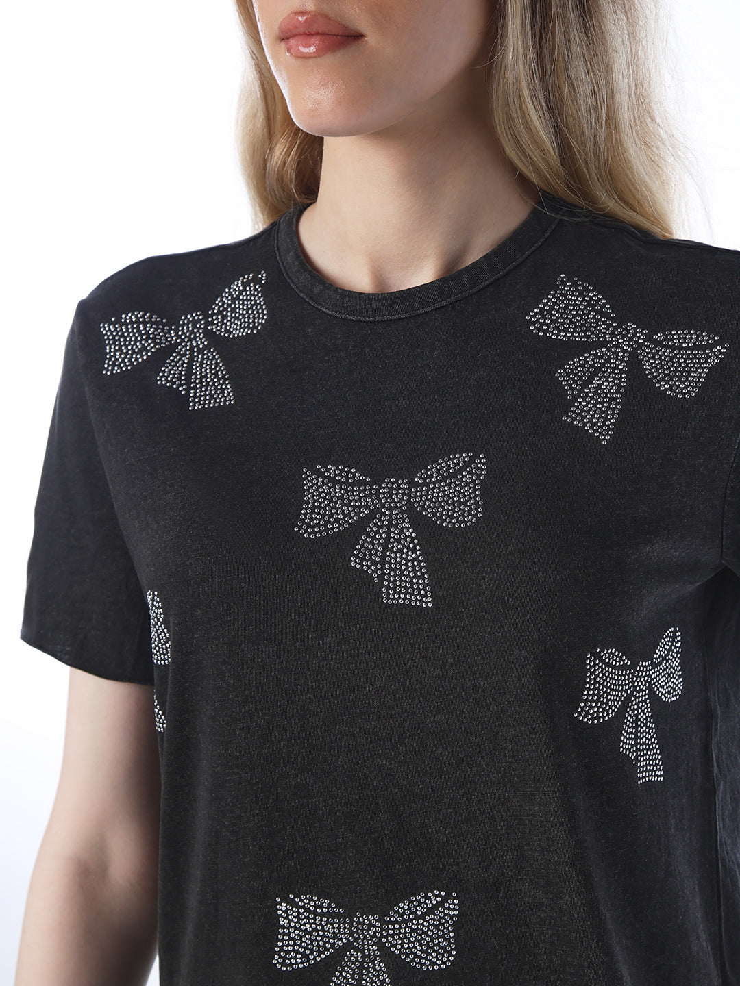 Rhinestone Embellished T-Shirt