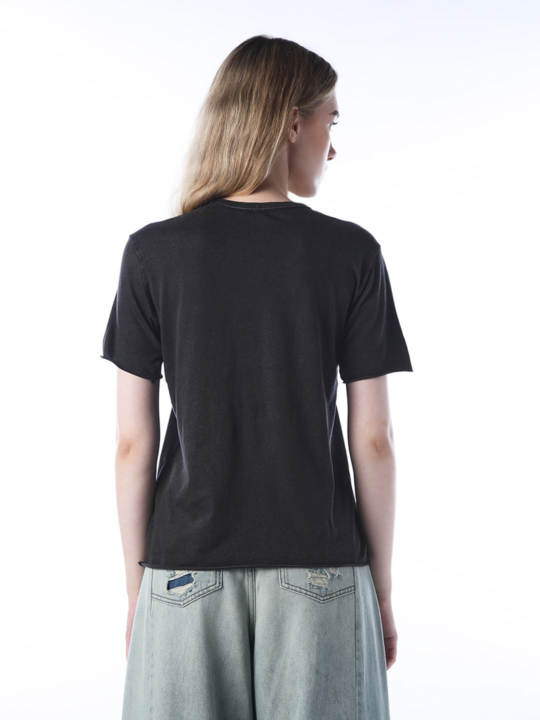 Rhinestone Embellished T-Shirt