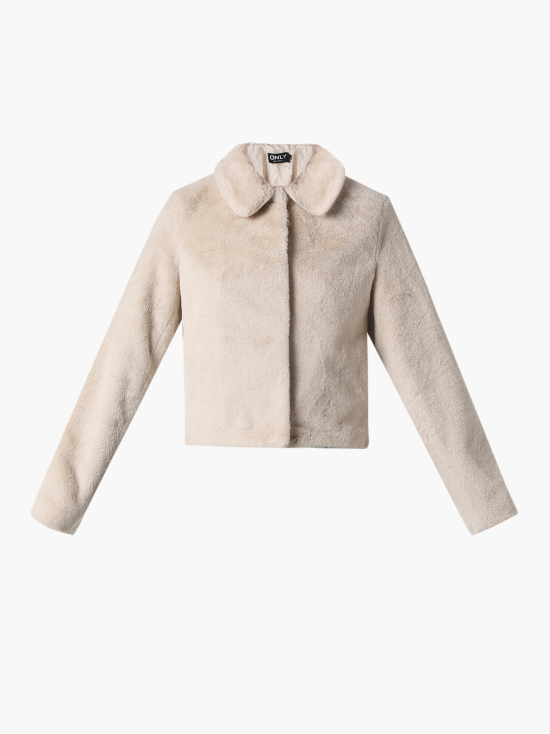 Beige Faux Fur Jacket