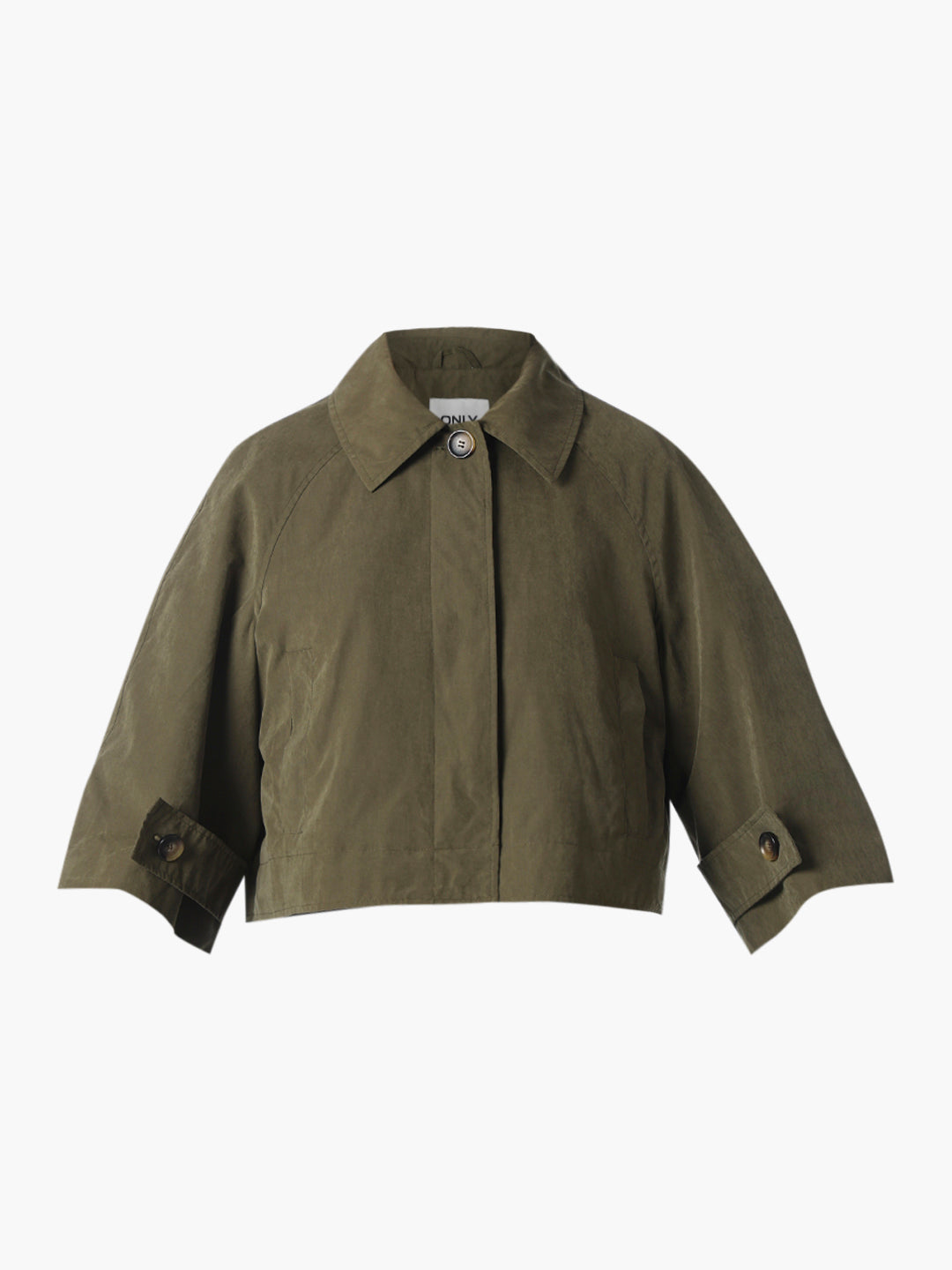 Green Corduroy Cropped Jacket