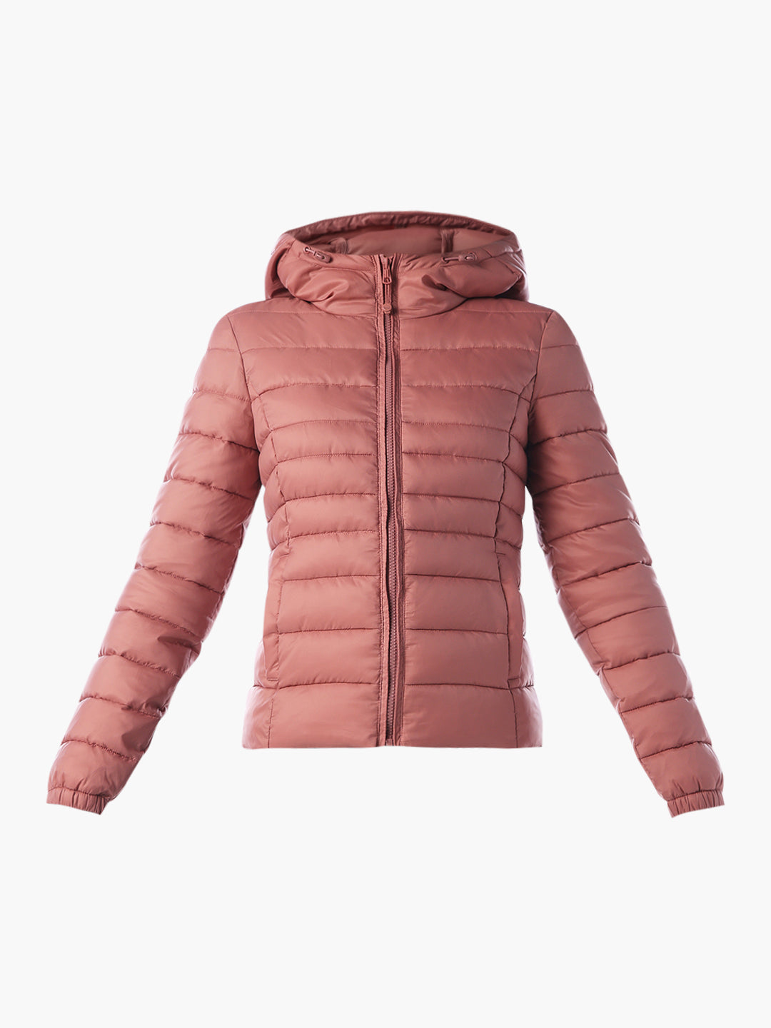 Hooded Puffer Jacket - Rose Brown