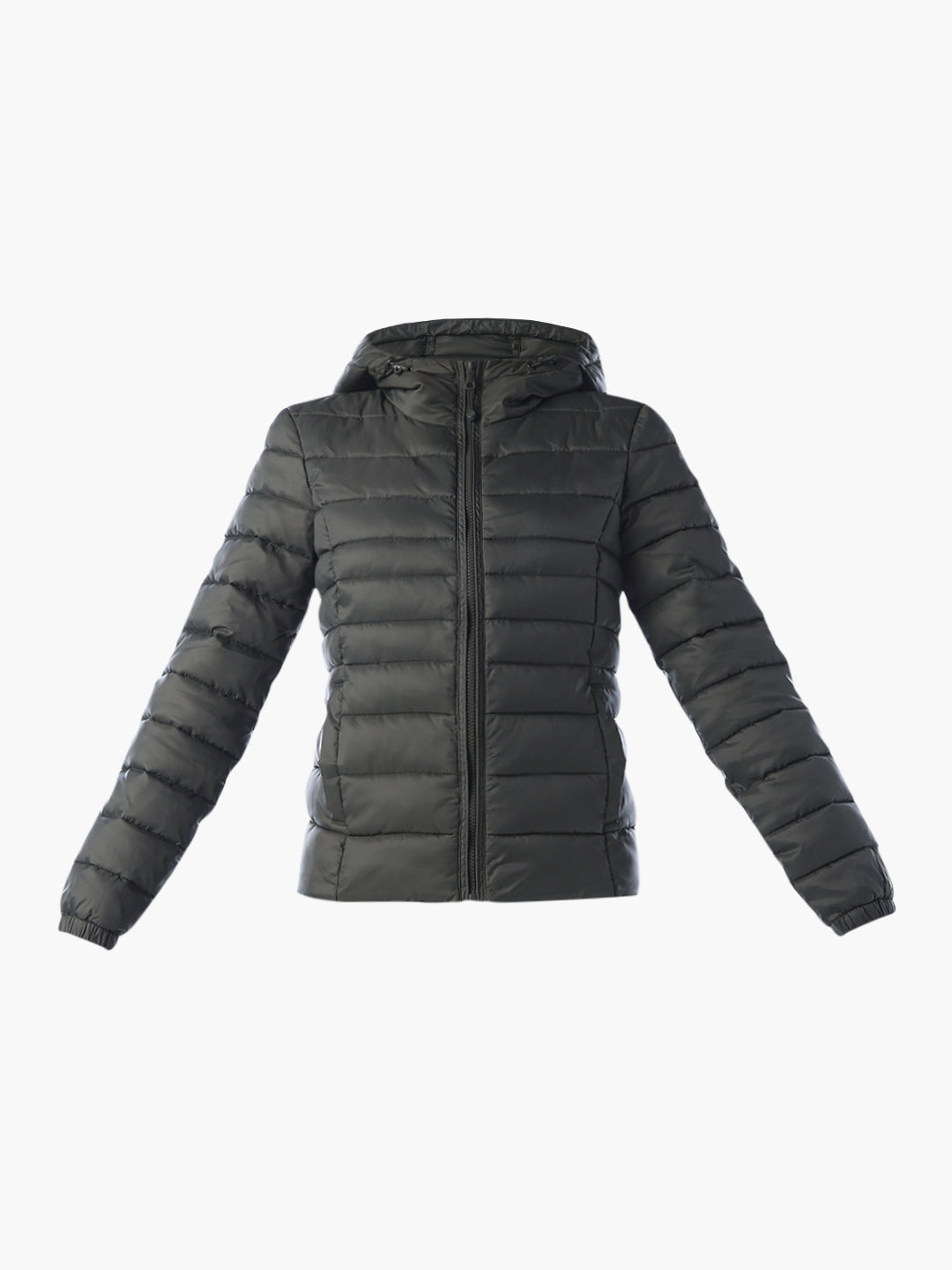 Hooded Puffer Jacket - Olive