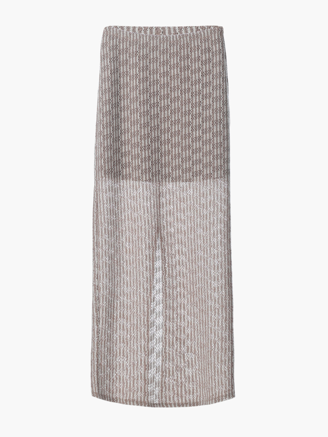 Grey Knitted Long Skirt
