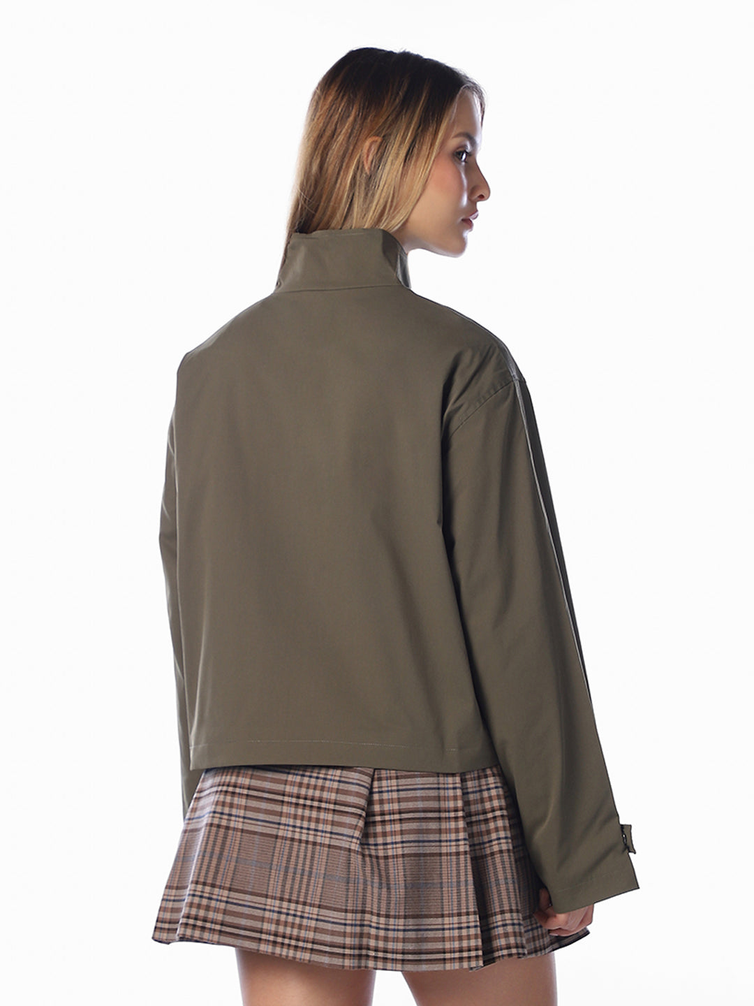 High Neck Short Jacket