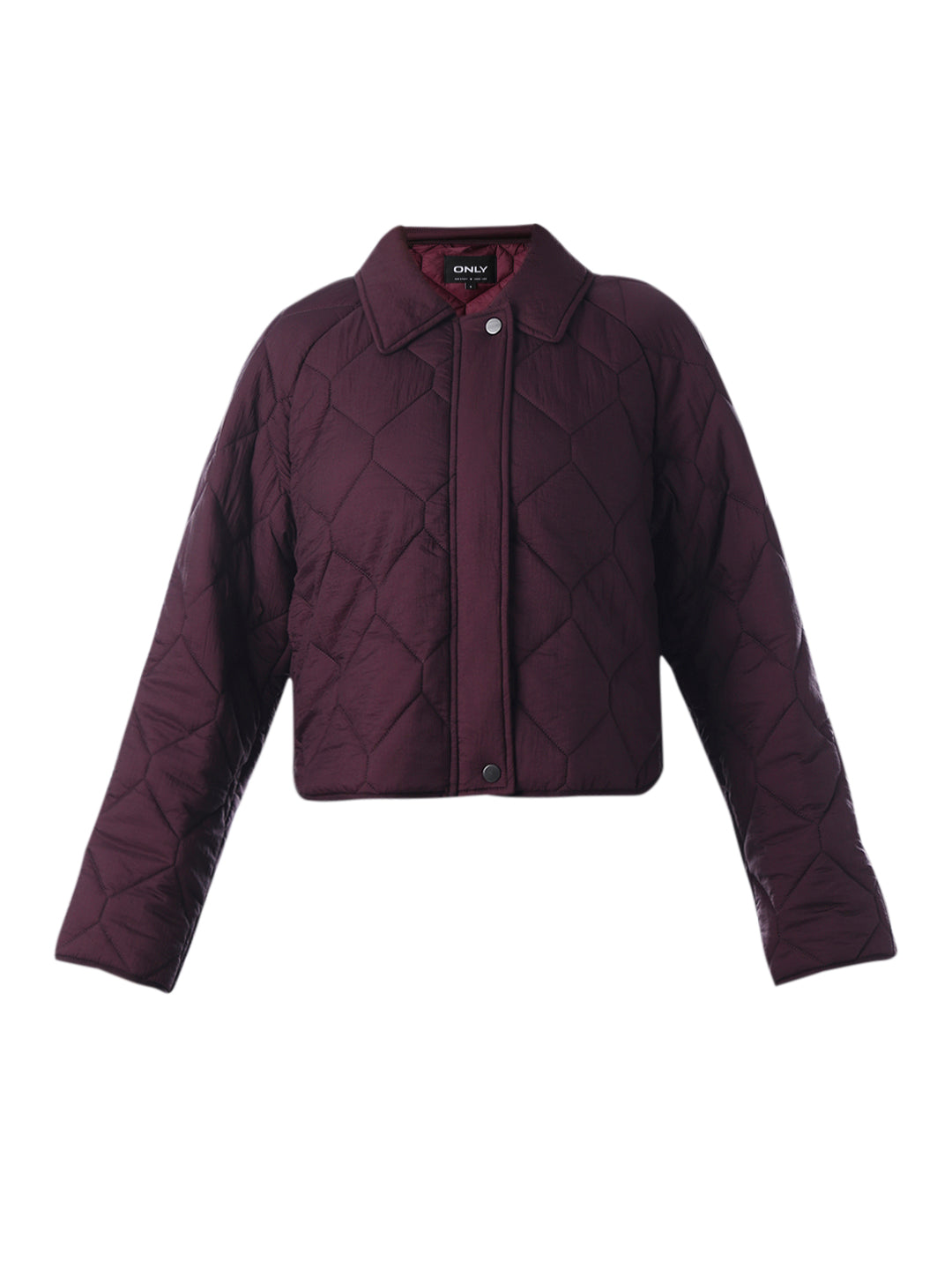 Mauve Wine Quilted Jacket
