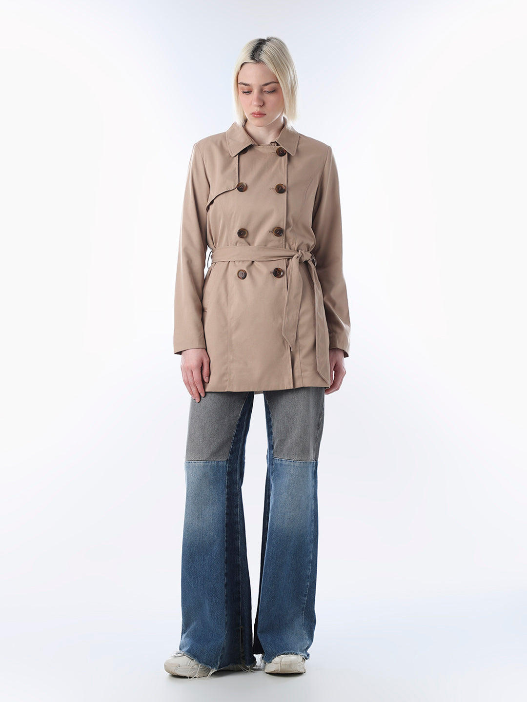 Brown Double Breasted Trench coat