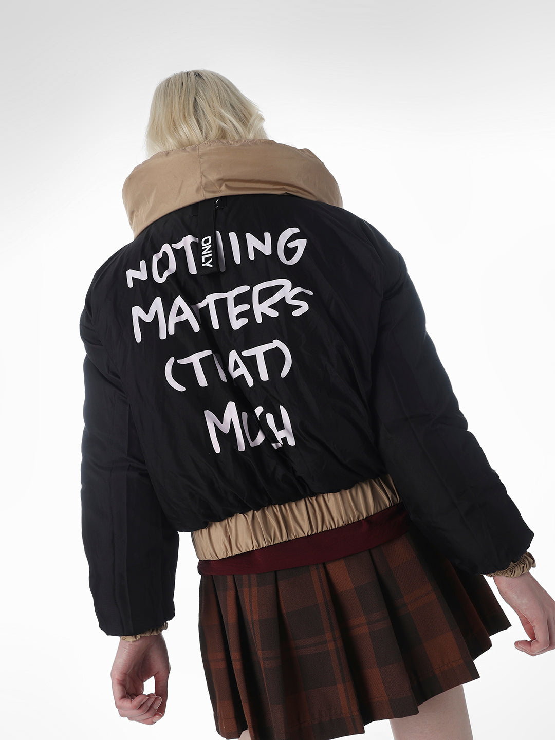 Brown Dual Tone Puffer Jacket