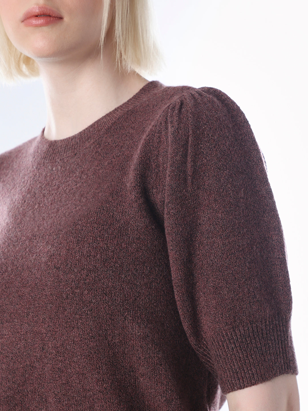 Dark Brown Knitted Pullover