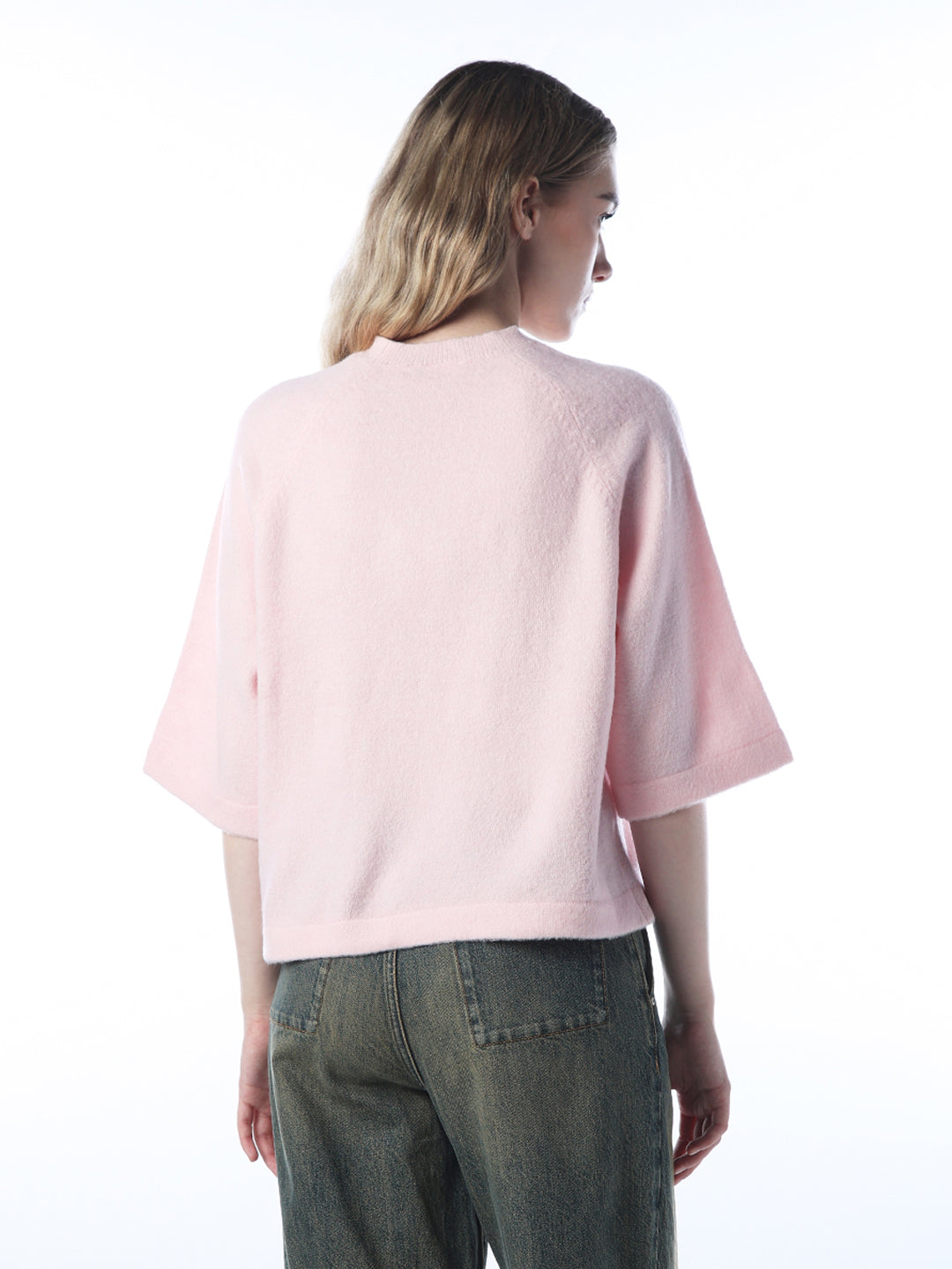 3/4th Sleeves Pullover - Pink