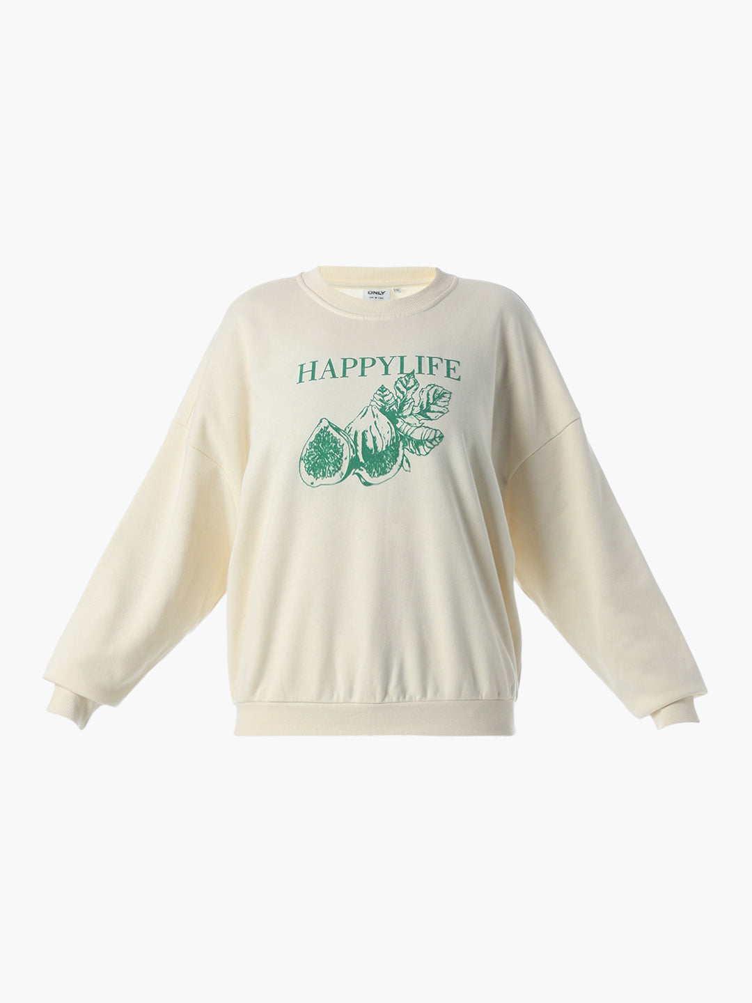 Light Yellow Printed Sweatshirt