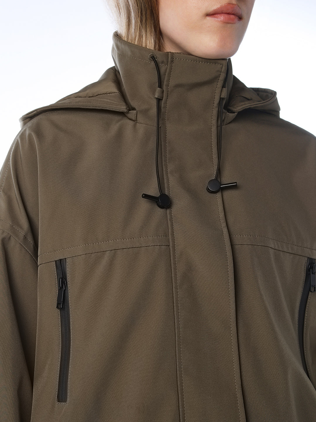 Hooded Short Parka Jacket
