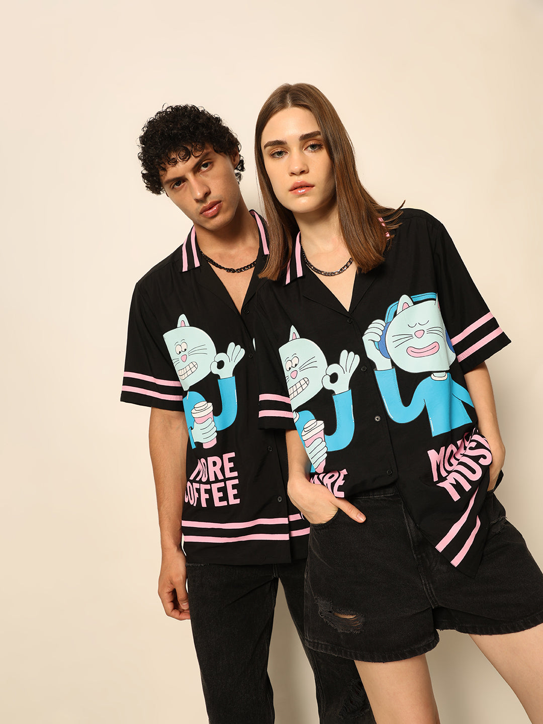 Dirty Pote Black Printed Unisex Shirt