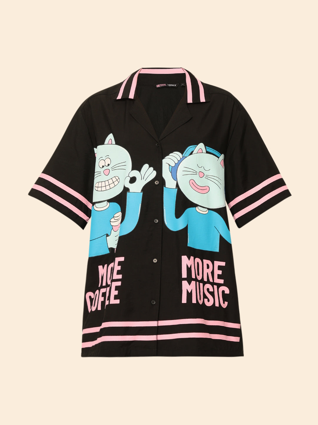 Dirty Pote Black Printed Unisex Shirt