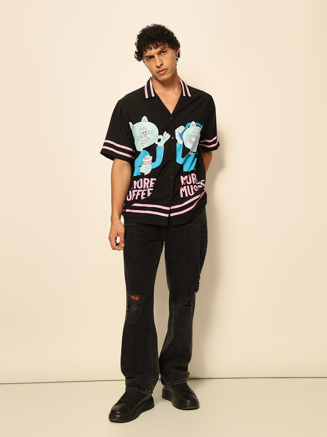 Dirty Pote Black Printed Unisex Shirt