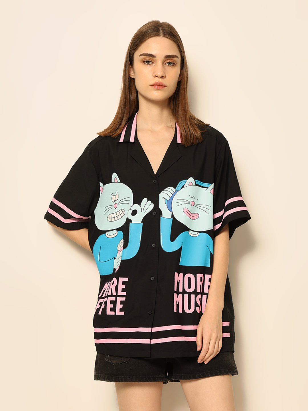 Dirty Pote Black Printed Unisex Shirt