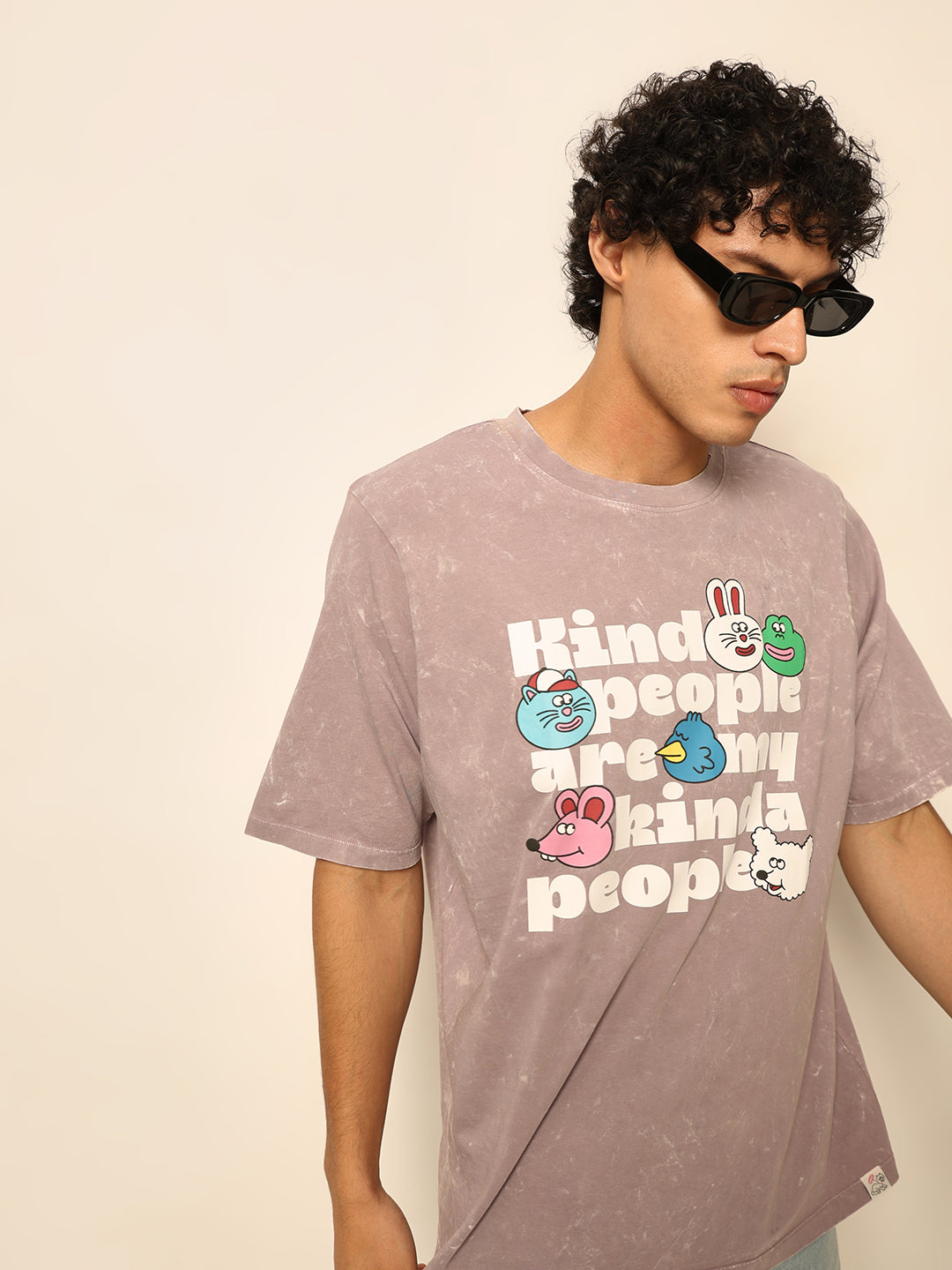 Dirty Pote Grey Printed Unisex Oversized T-shirt