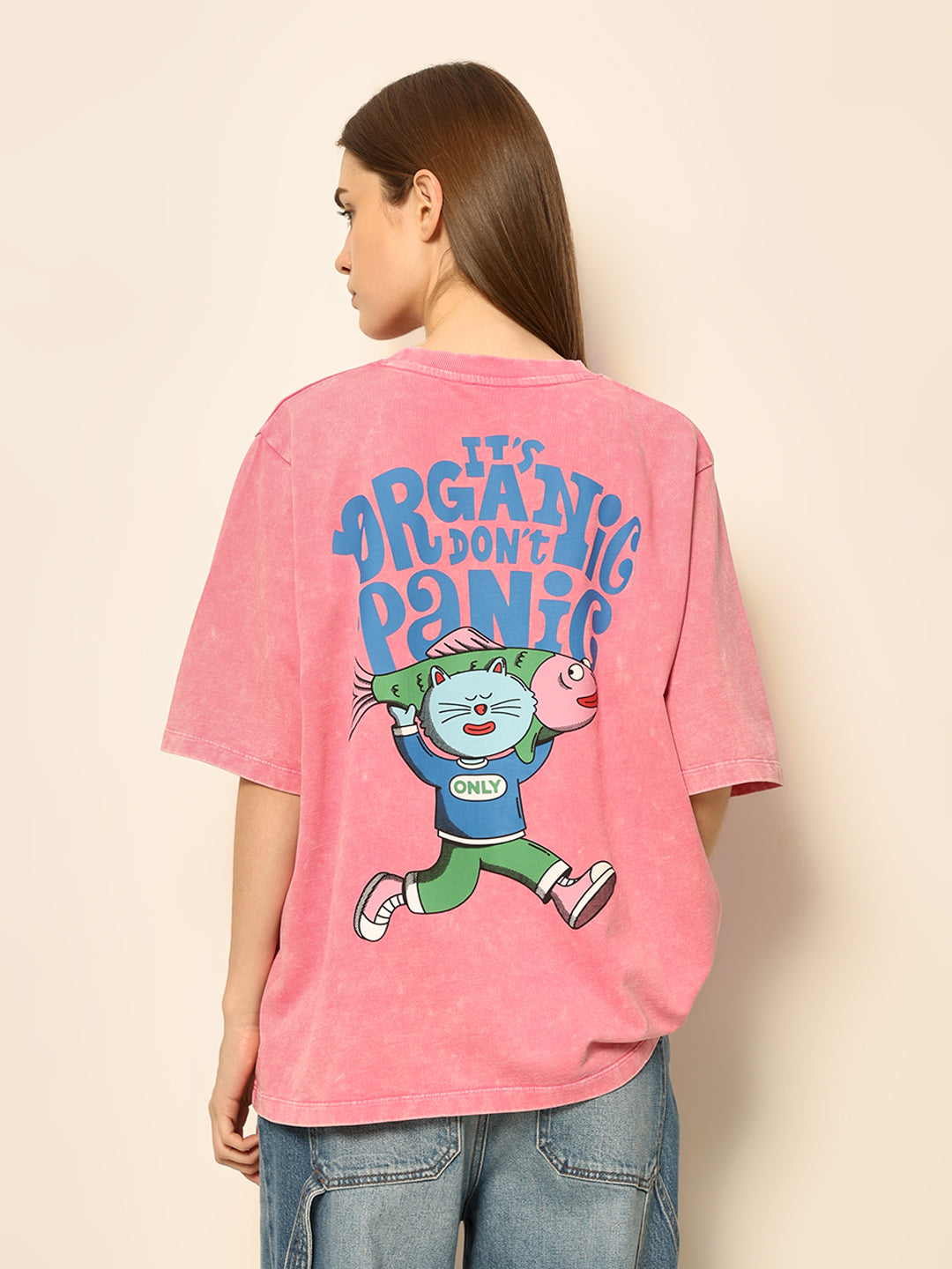 Dirty Pote Pink Printed Unisex Oversized T-shirt