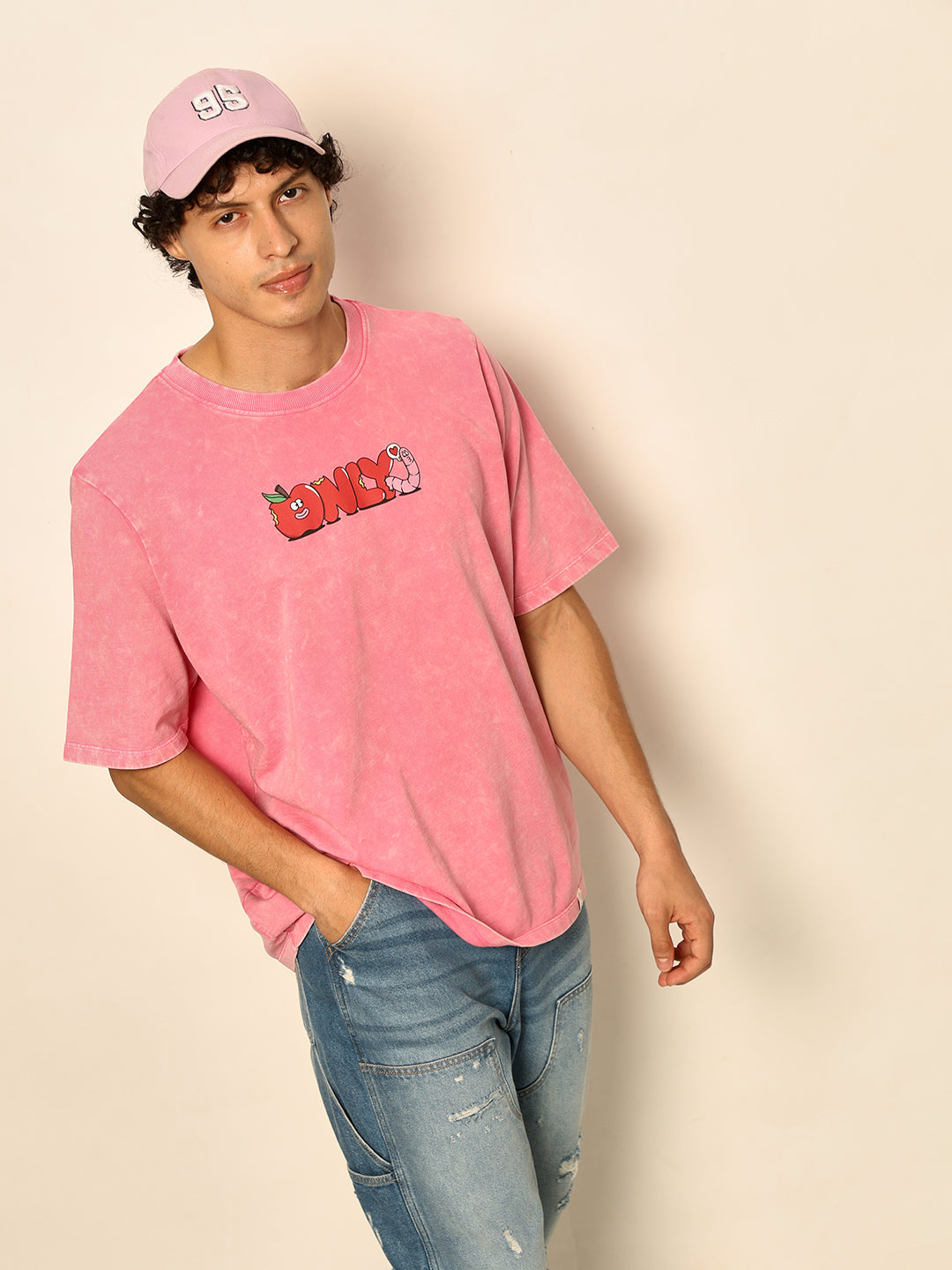 Dirty Pote Pink Printed Unisex Oversized T-shirt