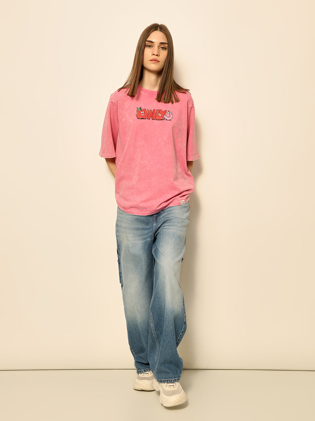 Dirty Pote Pink Printed Unisex Oversized T-shirt